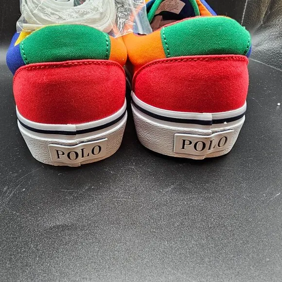Men's Polo Ralph Lauren  Keaton Colorblock Canvas Sneakers Size 8