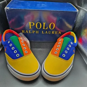 Men's Polo Ralph Lauren  Keaton Colorblock Canvas Sneakers Size 8
