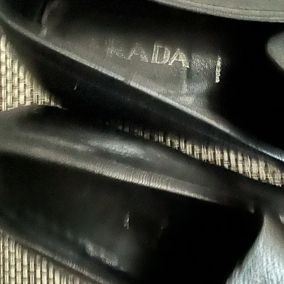 Men’s “PRADA” Black Leather Loafers