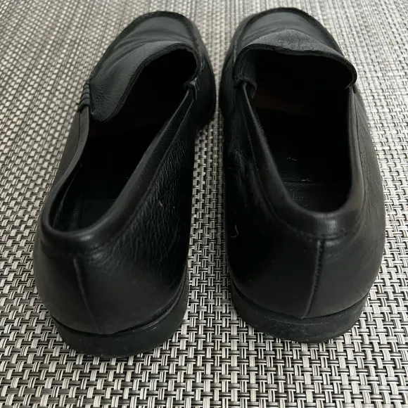 Men’s “PRADA” Black Leather Loafers