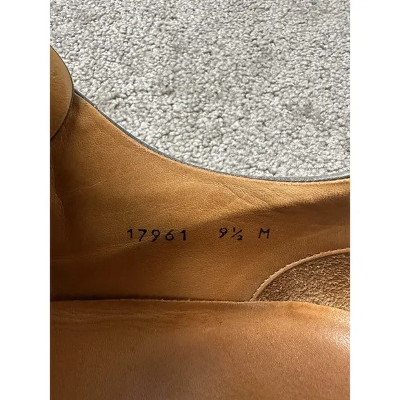 Mens Sneakers Magnanni Jackson Cognac Brown White Leather Lace Fashion, Size 9.5