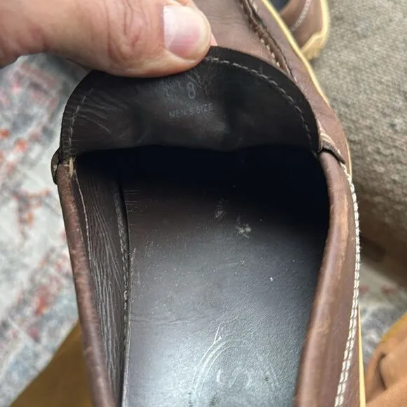 Men's Tod’s Brown Leather Loafers - 8