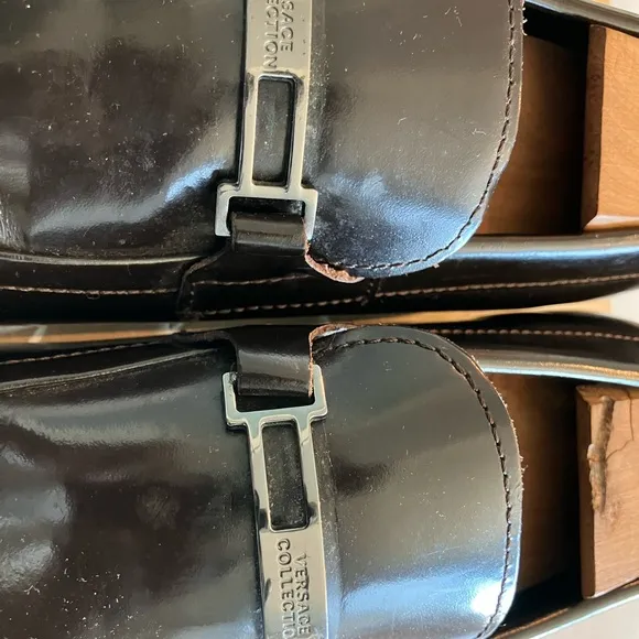 Men's Versace Deep Burgundy Leather Loafers