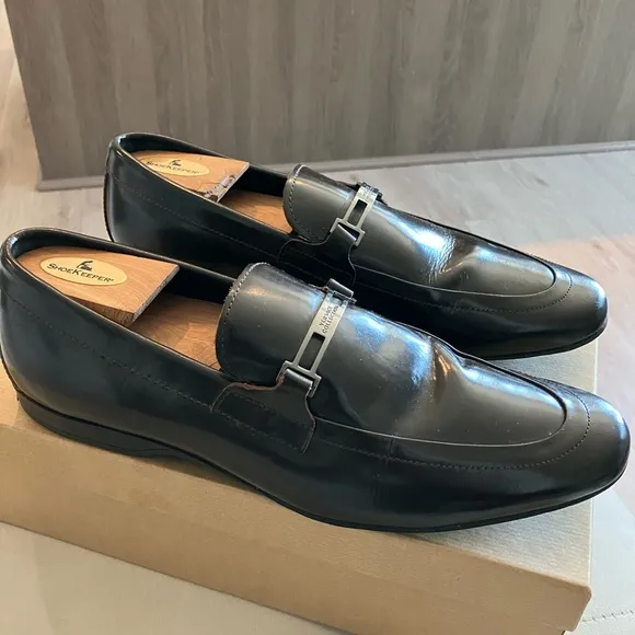 Men's Versace Deep Burgundy Leather Loafers