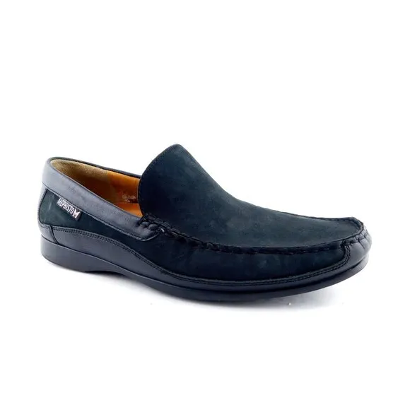 MEPHISTO Black Nubuck Leather Slip On Loafers 10