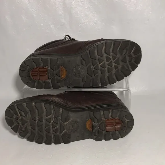 Mephisto Brown Leather Womens Boots Size 9 Gore Tex High Top Lace Up Style