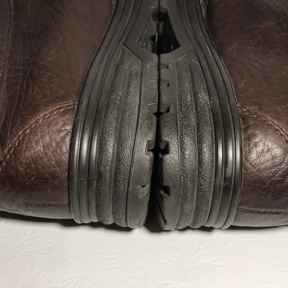 Mephisto Brown Leather Womens Boots Size 9 Gore Tex High Top Lace Up Style