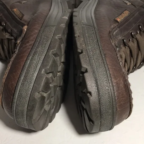 Mephisto Brown Leather Womens Boots Size 9 Gore Tex High Top Lace Up Style