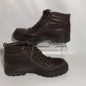 Mephisto Brown Leather Womens Boots Size 9 Gore Tex High Top Lace Up Style