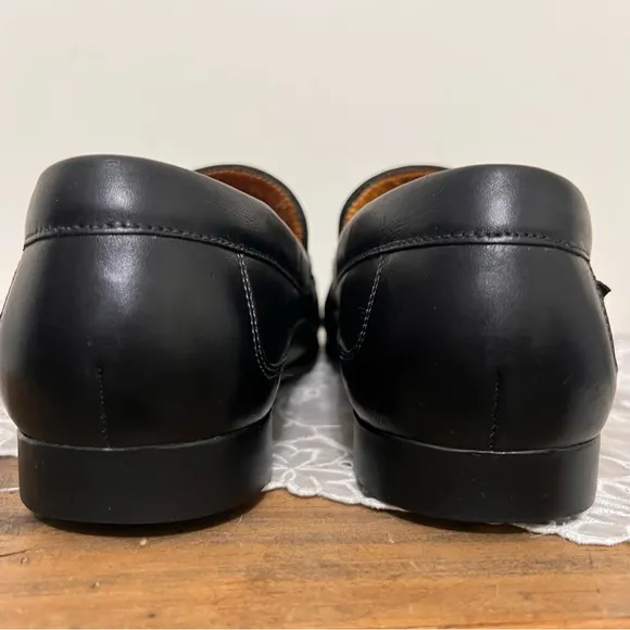 Mephisto Cool Air Black Leather Loafers