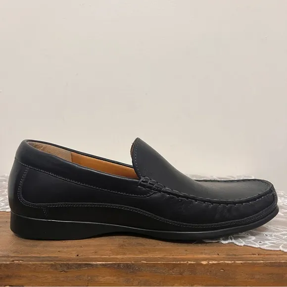 Mephisto Cool Air Black Leather Loafers