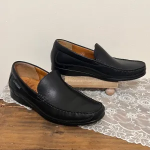 Mephisto Cool Air Black Leather Loafers