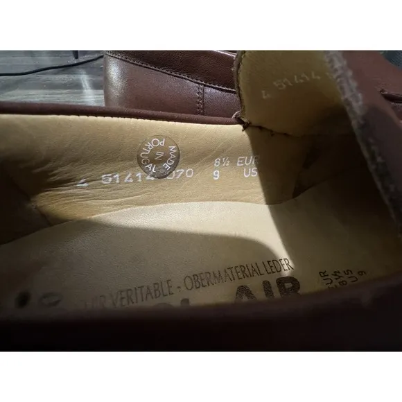 Mephisto Cool-Air Men's Size 9 Brown Venetian Plain Front Loafers