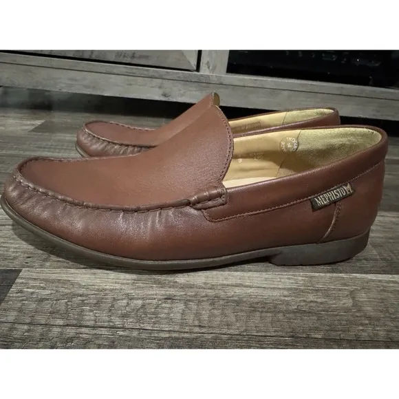 Mephisto Cool-Air Men's Size 9 Brown Venetian Plain Front Loafers