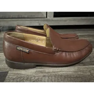 Mephisto Cool-Air Men's Size 9 Brown Venetian Plain Front Loafers