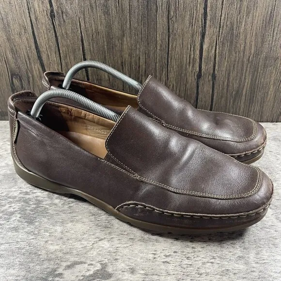 Mephisto Edlef Cool Air Casual Loafers Shoes Brown Leather Shoes Mens Size 12