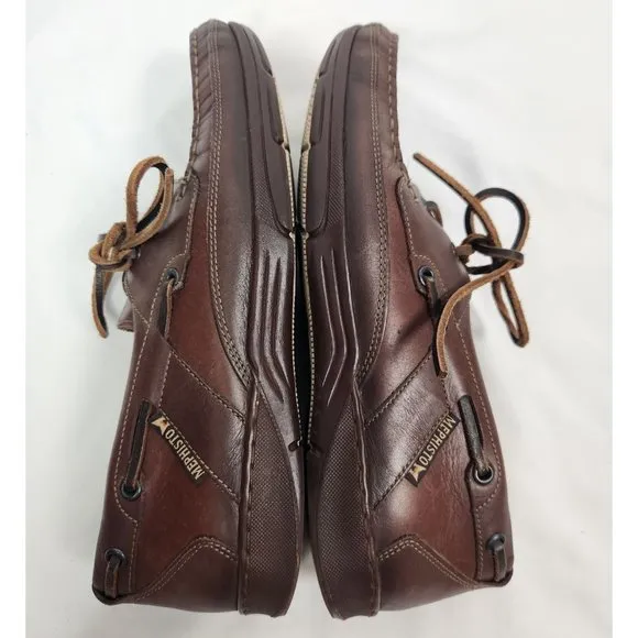 Mephisto Men's Sz. 8.5 Spinnaker Felix Brown Leather Lace Up Loafers