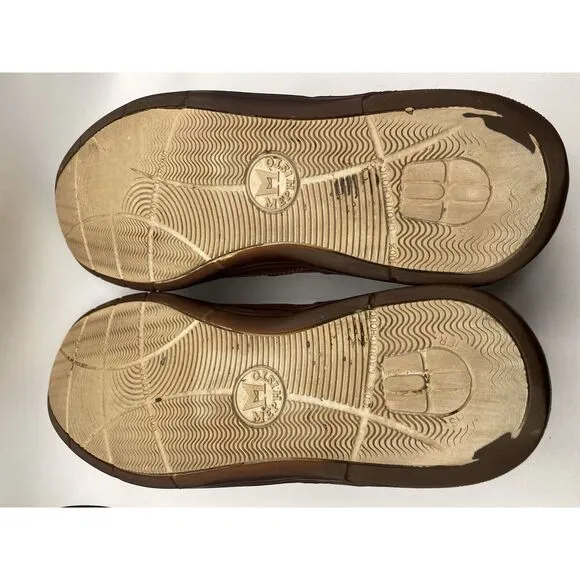 Mephisto Smart Comfort Cool Air Membrane Boat Shoes Loafers Brown Leather S / 13