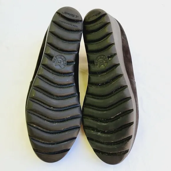 Mephisto Women's Black Suede Slip-on Tosca Wedge Ankle Chelsea Boots - size 10