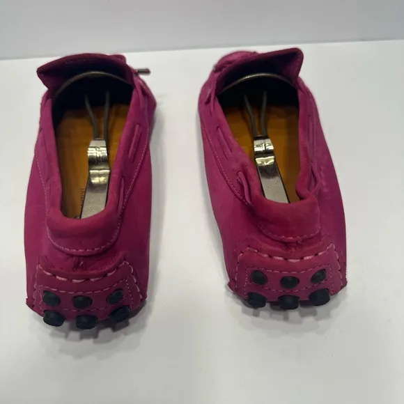 MERCANTIFLORENTINEPink Loafers with Bow Detail size 11 pre owned Exellent C