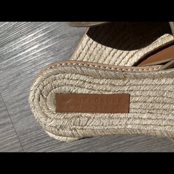 Mercedes Castillo Suede Slide Flat Espadri…