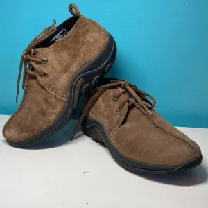 Merrell Booties Brown Suede Size 40 Mens 7 Women’s 9 Jungle Stitch Root Beer Moc