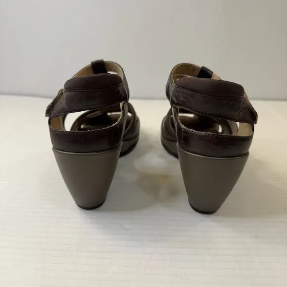 MERRELL Evera Band High Heels Leather Cycling Sandals Shoes