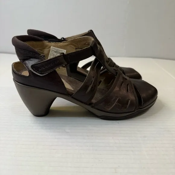 MERRELL Evera Band High Heels Leather Cycling Sandals Shoes