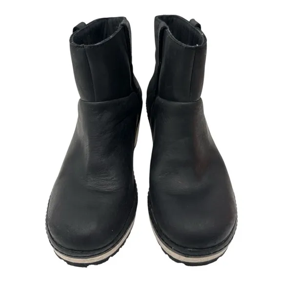 Merrell Halendi Bluff Boots Women's Size 7.5  Black Pull-on Boots Leather Bootie