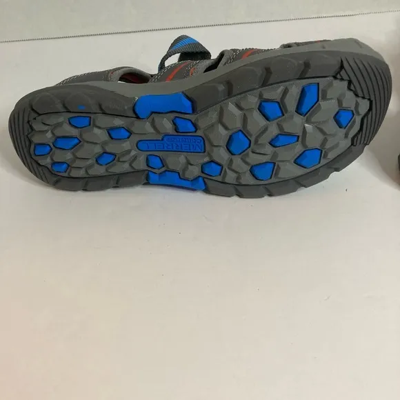 Merrell Hydro Hiker waterproof sandals. Gray and blue. 4