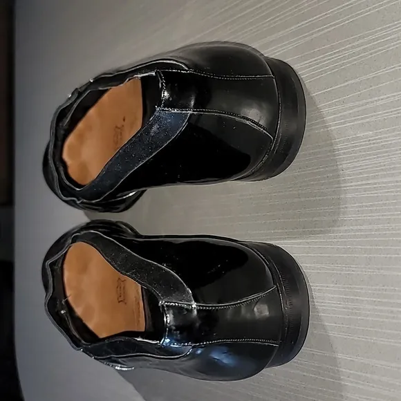 Mezlan 'Mirage' Black Patent Leather Loafers‎ Men's 14 M