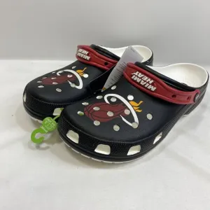 Miami Heat  Crocs Basketball Classic Clog Sandals Men's 12 Black Official NBA