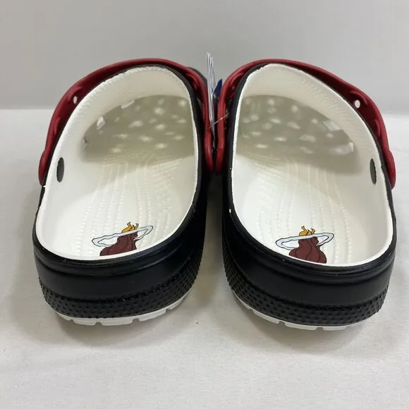Miami Heat  Crocs Basketball Classic Clog Sandals Men's 12 Black Official NBA