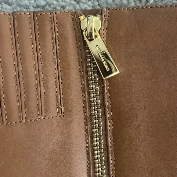 MICHAEL KORS Cognac knee high boots