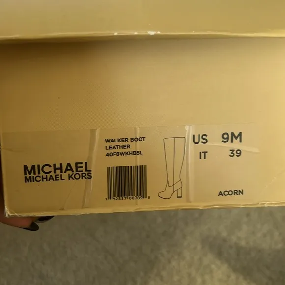 MICHAEL KORS Cognac knee high boots