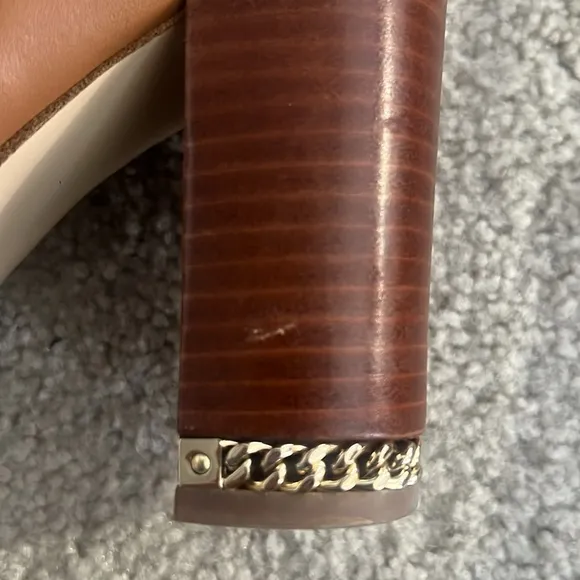 MICHAEL KORS Cognac knee high boots