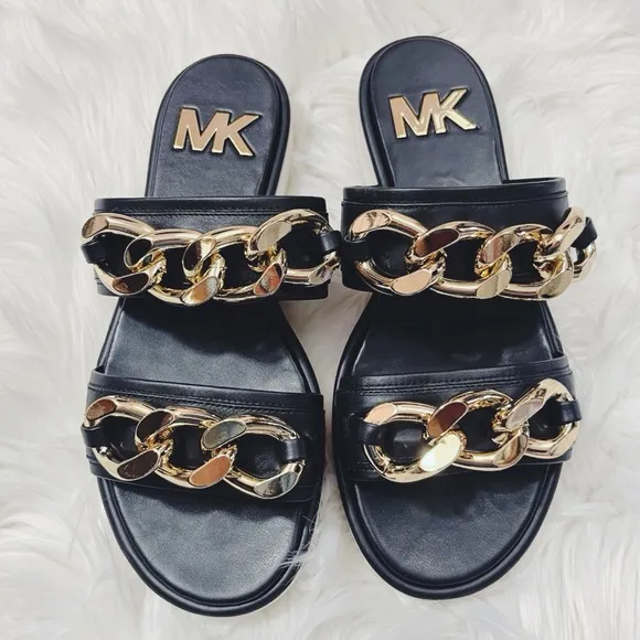 Michael Kors Scarlett Double Band Flat Sandals✨brand new