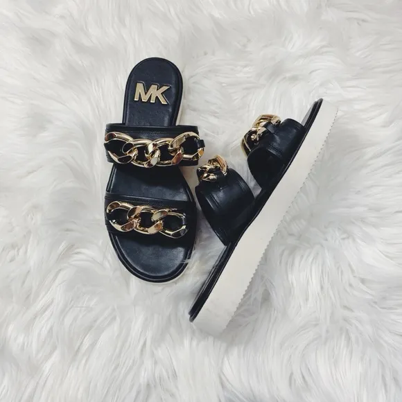 Michael Kors Scarlett Double Band Flat Sandals✨brand new