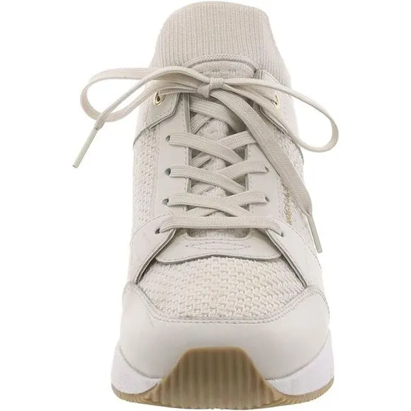 MICHAEL Michael Kors Womens Georgie Ivory Casual And Fashion Sneakers New