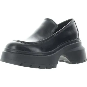 MICHAEL Michael Kors Womens Shiloh Black Solid Leather Loafers New