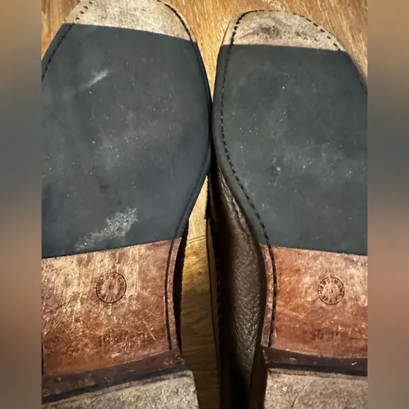 Miguel Angel Brown Leather Men’s Loafers Size 10 1/2 Made In Spain