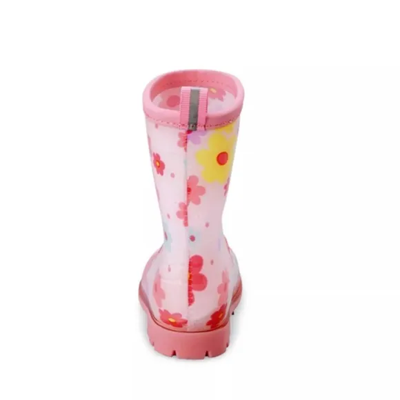 Miki House Girls' Flower Print Rain Boots