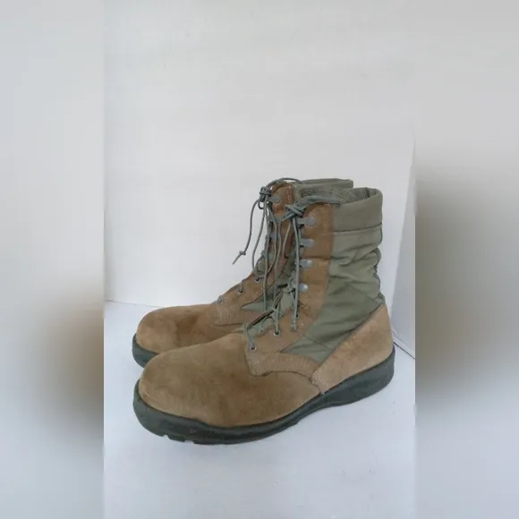 Military Style Combat Boots Work Hiking Boots‎ Suede Leather
