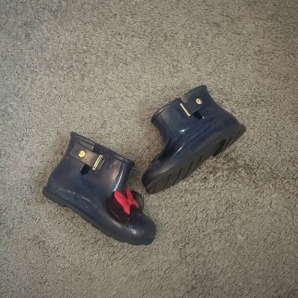 Mini Melissa Minnie and Mickey Rain Boot Sz 10