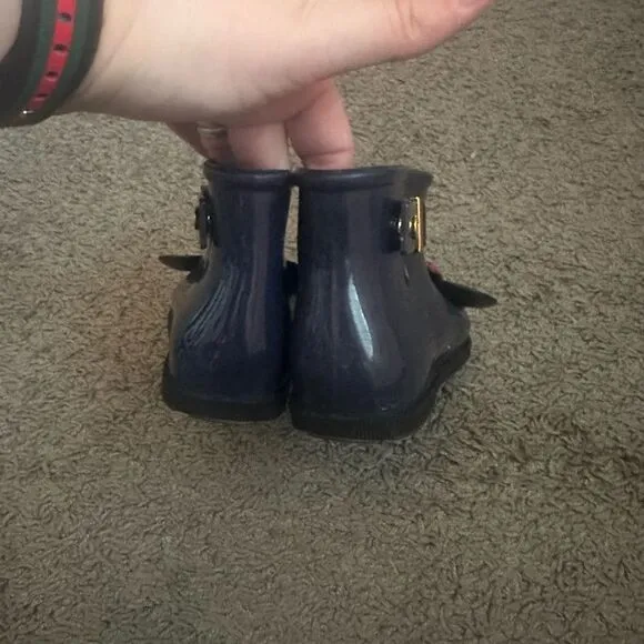 Mini Melissa Minnie and Mickey Rain Boot Sz 10