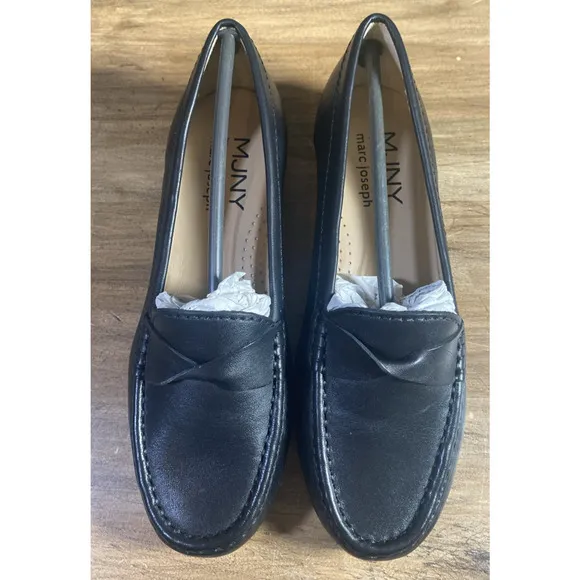MJNY by Marc Joseph BEVERLEY ROAD women’s 5.5 leather loafers soft black Brazil