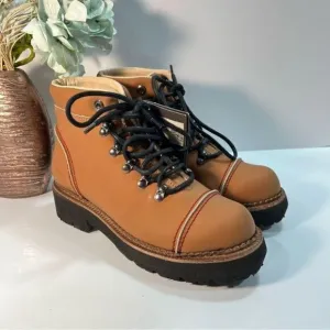 Montelliana 1965 Bluma Boots sz 7 (Euro 38) Smooth Tan NEW # F168