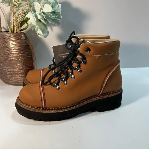 Montelliana 1965 Bluma Boots sz 7 (Euro 38) Smooth Tan NEW # F168