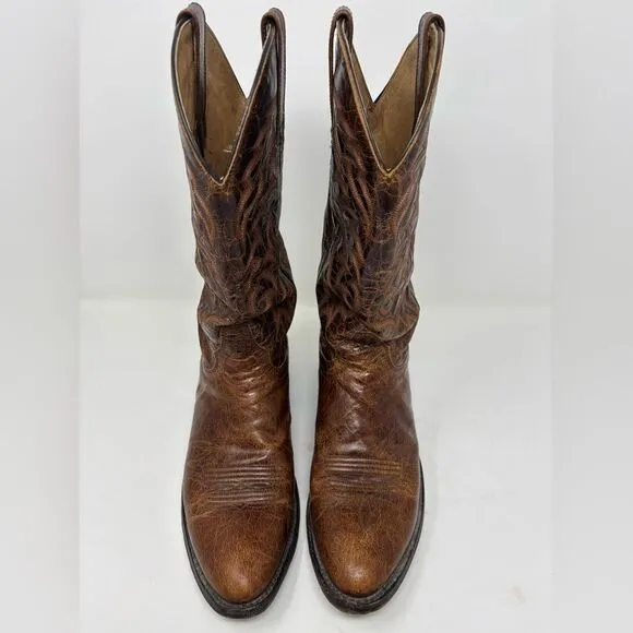 Moonshine Spirit Brad Paisley Men's Cowboy Western Boots Size 9D Brown Leather