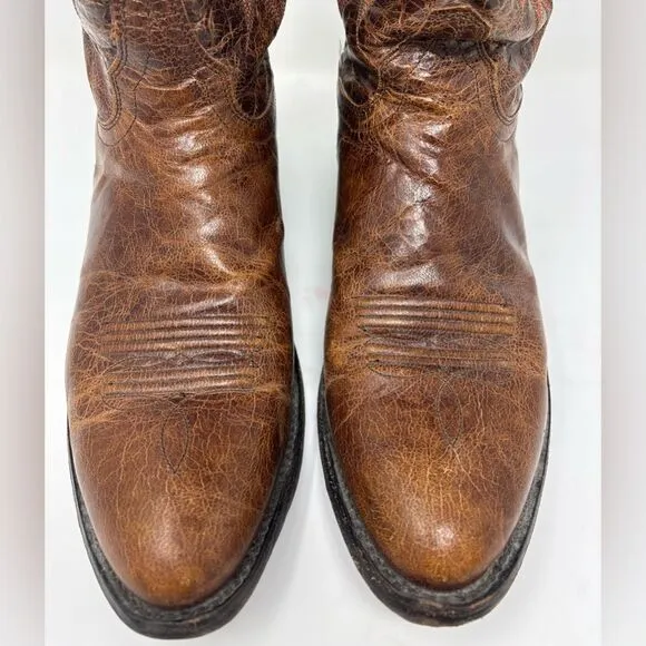 Moonshine Spirit Brad Paisley Men's Cowboy Western Boots Size 9D Brown Leather